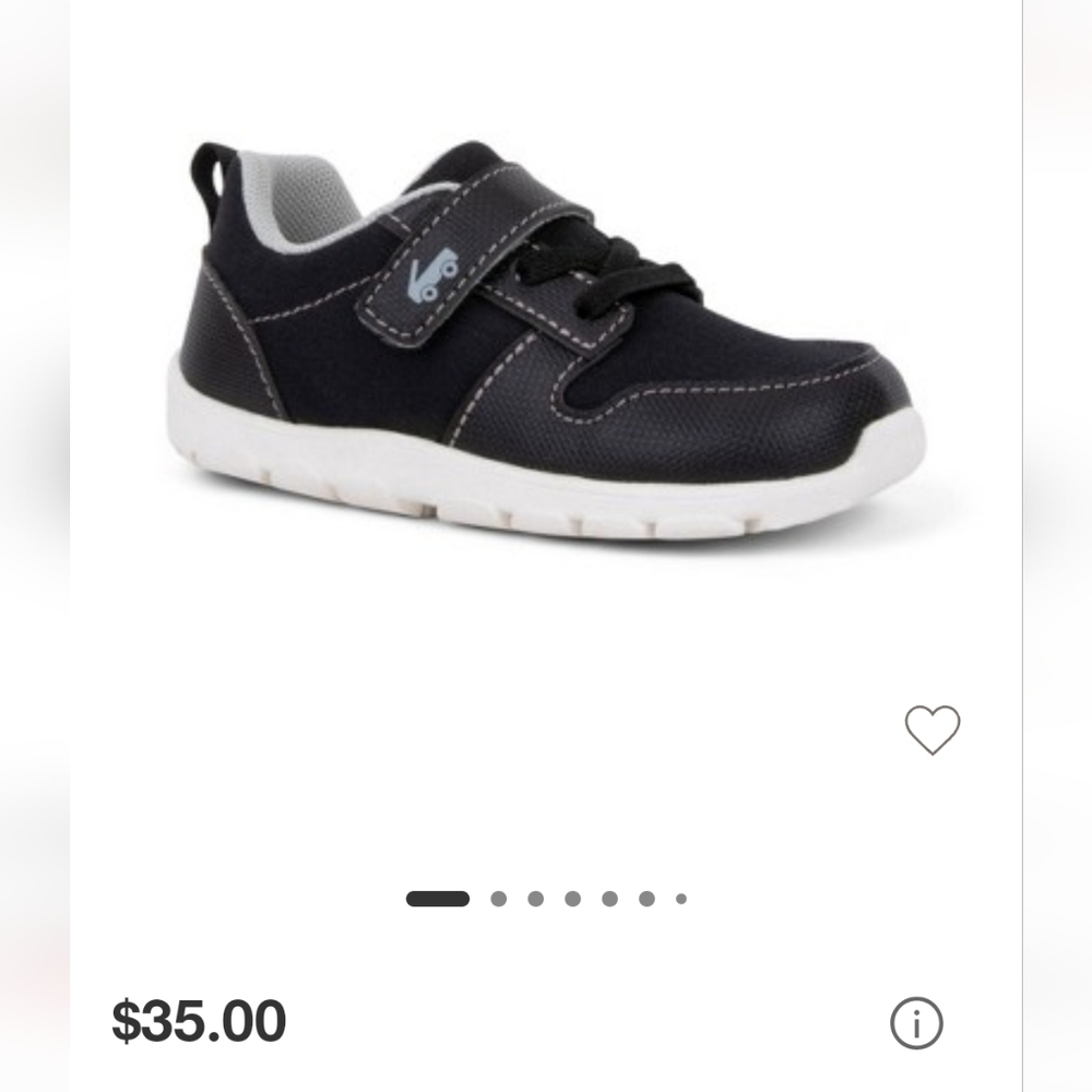 See Kai Run Black Sneakers with Velcro